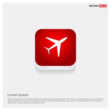 Airplane icon Illustrazione stock