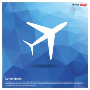 Airplane icon Illustrazione stock