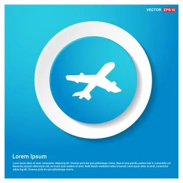 Airplane icon Illustrazione stock