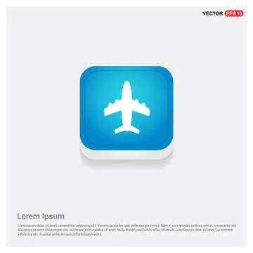 Airplane icon Ilustración de archivo