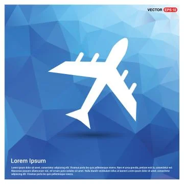 Airplane icon Illustrazione stock