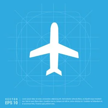 Airplane icon Stock Illustration