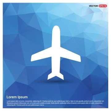 Airplane icon 库存插图