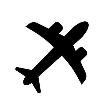 Airplane Icon Stock Illustration