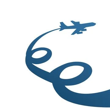 Airplane icon isolated on white background Stock Illustration