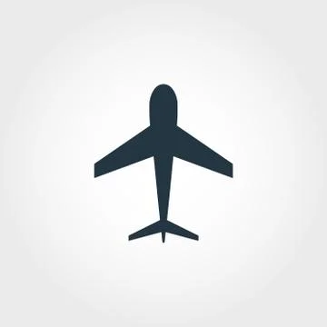 Airplane icon. Simple element illustration. Airplane pixel perfect icon design Stock-Illustration
