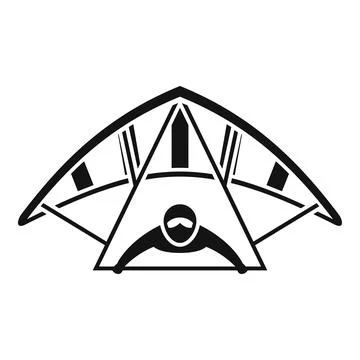 Airplane icon simple vector. Para air Illustrazione stock