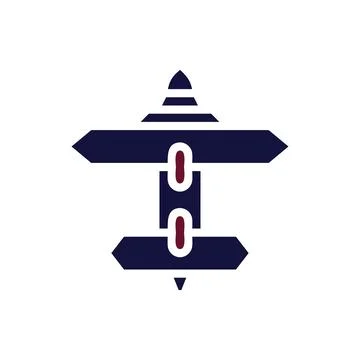 Airplane icon solid maroon navy colour military symbol perfect.(Multiple va.. Stock Illustration