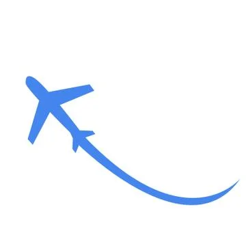Airplane Icon Vector Stock Illustration