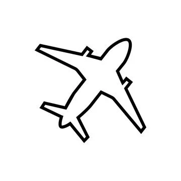 Airplane icon vector for web, computer and mobile app Stock Illustration