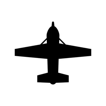 Airplane icon on a white background. Vector illustration on a white isolated Stock Illustration