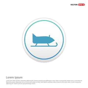 Airplane icon - white circle button Illustrazione stock