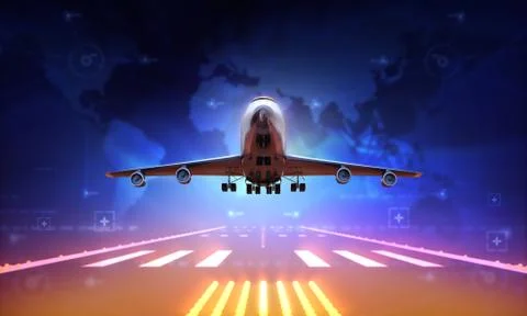 Airplane Stock Illustration