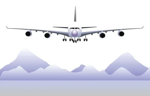 Airplane Illustrazione stock