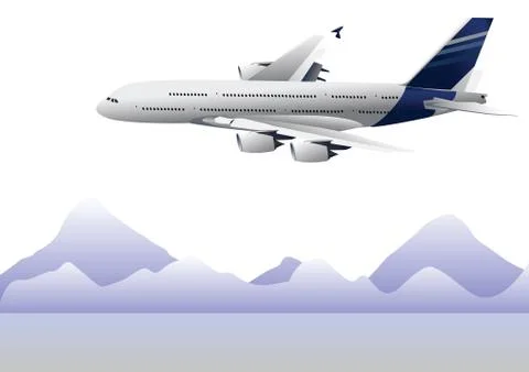 Airplane Illustrazione stock