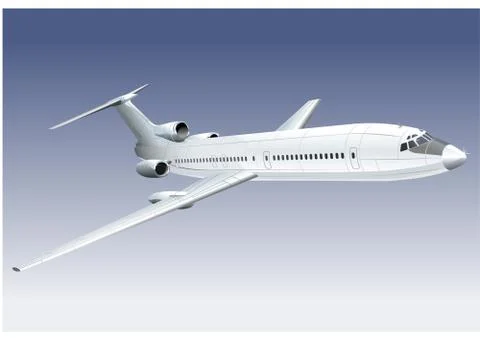 Airplane Stock Illustration