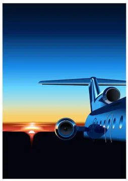 Airplane Stock Illustration