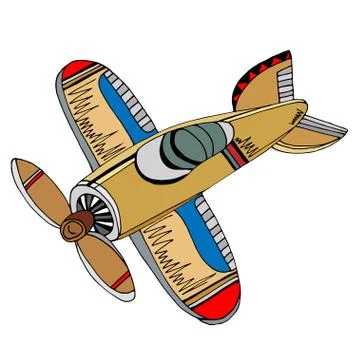 Airplane Stock Illustration