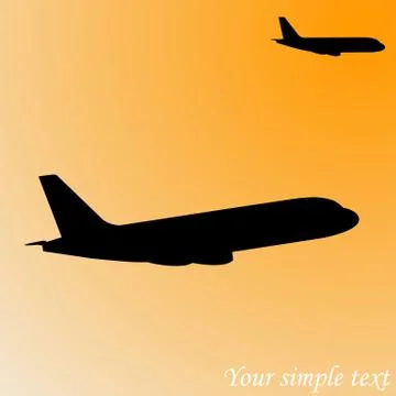 Airplane Stock Illustration
