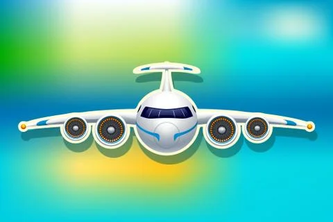 Airplane Stock Illustration