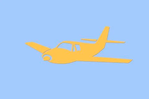 Airplane illustration Illustration