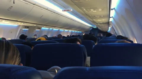 Airplane Interior Stockbeeldmateriaal 68919059