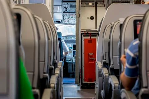 Airplane Interior Stock Photos