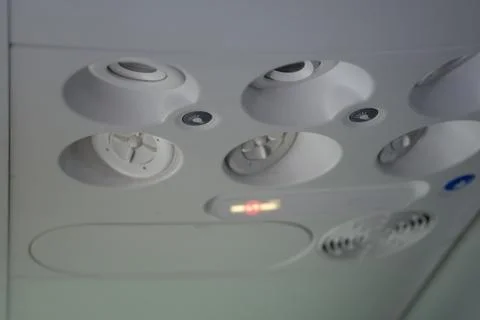 Airplane interior Stock Photos