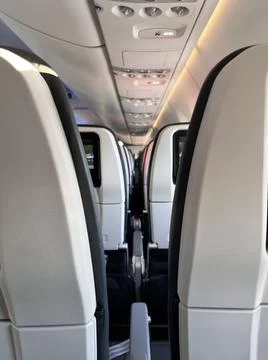 Airplane interior Stock Photos