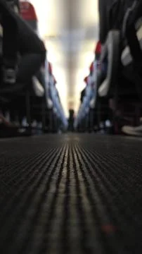 Airplane interior Stock Photos