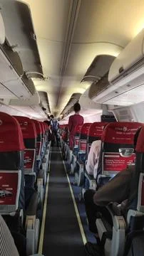Airplane interior Stock Photos
