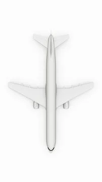 Airplane isolated on white background Stock Illustration