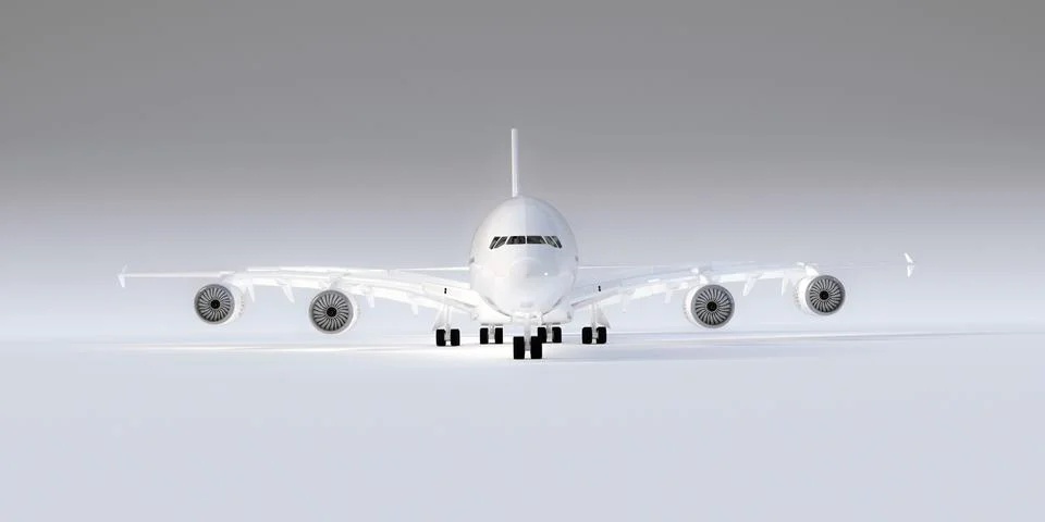 Airplane isolated on white Stock Illustration
