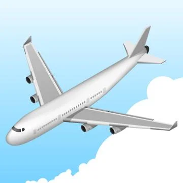 Airplane Isometric Icon 스톡 일러스트