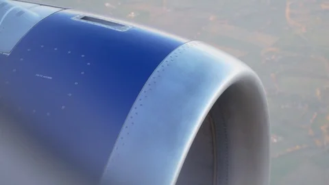 Airplane jet engine Stock Footage 105271626