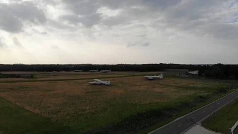 Airplane Jet in Field 1 Stock Footage 89719365