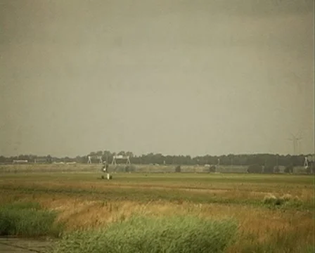 Airplane klm landing Stock Footage