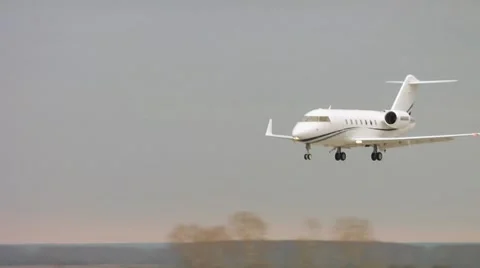 Airplane landing 2 스톡 동영상 7729093