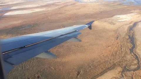 Airplane landing approch Stock-Footage 82466470