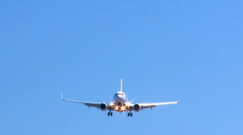 Airplane landing Video stock 582286