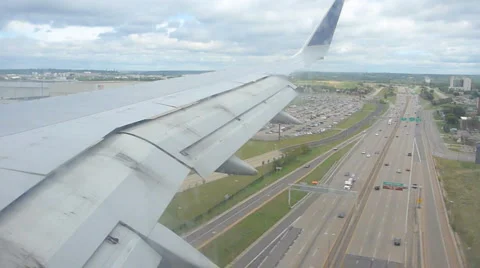 Airplane Landing Stock Footage 978482