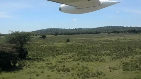 Airplane landing Stock Footage 8927033