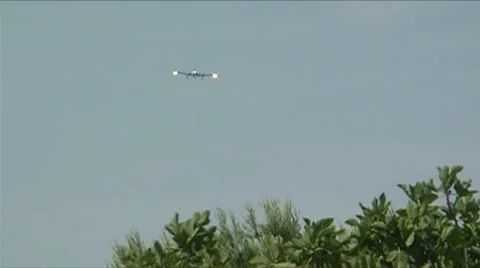 Airplane landing Video stock 8986761