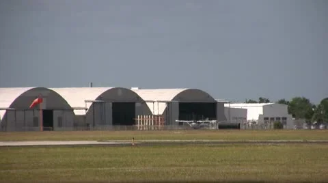 Airplane landing Stock Footage 8997430