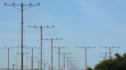 Airplane landing Stock Footage 11104903