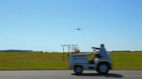 Airplane Landing Stock Footage 31821274