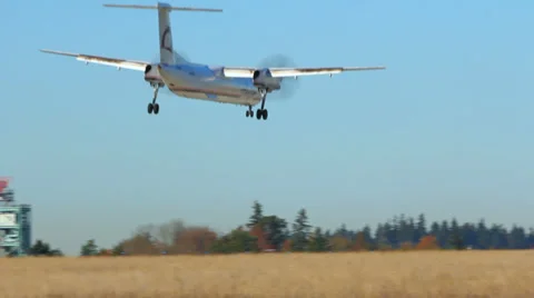Airplane Landing Stock Footage 31821285