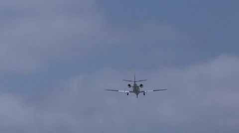 Airplane Landing Stock Footage 32207136