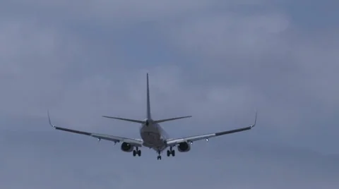 Airplane Landing Stock Footage 32207140