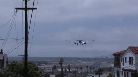 Airplane Landing Stock Footage 32207141